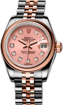 Rolex Datejust 26,29,31,34 mm Lady 26mm Steel and Everose Gold 179161 Pink D
