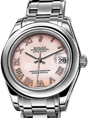 Rolex Datejust Special Edition 34mm White Gold 81209 Pink MOP