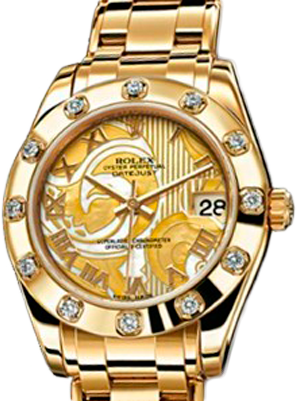 Rolex Datejust Special Edition Special Edition 34 mm Yellow Gold 81318 Goldust Dream