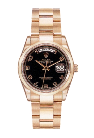 Rolex Архив Rolex 36mm Everose Gold 118205 Black