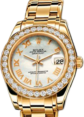 Rolex Datejust Special Edition Special Edition 34 mm Yellow Gold 81298 White MOP