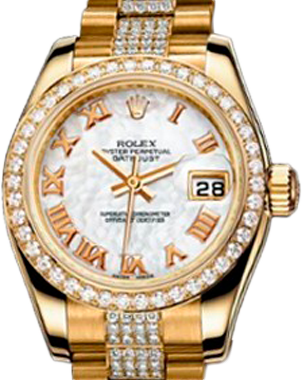 Rolex Datejust Special Edition Lady 26mm Yellow Gold 179138 White MOP
