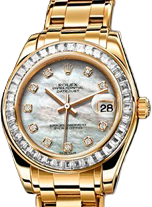 Rolex Datejust Special Edition Special Edition 34 mm Yellow Gold 81308BRIL White MOP D