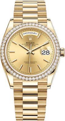 Rolex Day-Date 36mm Yellow Gold 128348rbr-0026