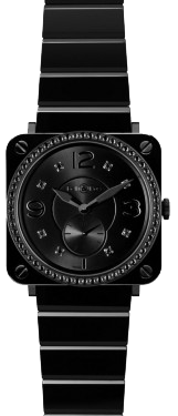 Bell & Ross Aviation BR-S Ceramic Phantom BR-S Black Ceramic Phantom Diamonds Rubber