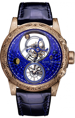 Louis Moinet Limited editions 46 mm  Space Mystery Rose gold Engraved