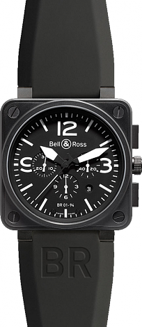 Bell & Ross Aviation BR 01-94 Chronographe 46 mm BR 01-94 Carbon Rubber