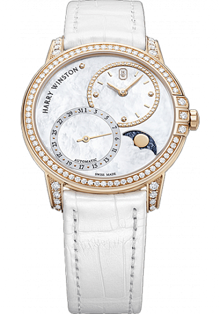 Harry Winston Midnight Date Moon Phase Automatic 36mm MIDAMP36RR001