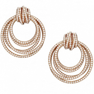Earrings Rose Gold & Diamond 01