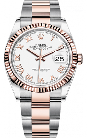 Rolex Datejust 36,39,41 mm 36 mm Steel and Everose Gold 126231-0016