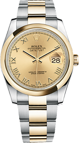 Rolex Datejust 36,39,41 mm 36 mm Steel and Yellow Gold 116203-0128