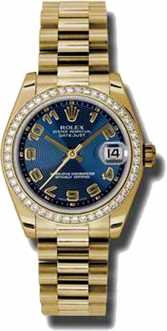 Rolex Datejust 26,29,31,34 mm Lady 31mm Yellow Gold 178288 blcap