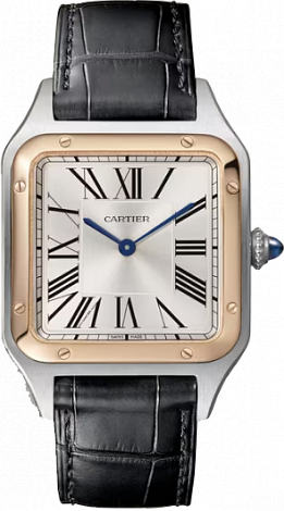 Cartier Santos de Cartier Dumont,large,quartz 38 mm,Steel,rose gold W2SA0011