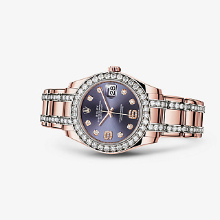 Pearlmaster 39 mm Everose Gold and Diamonds 01