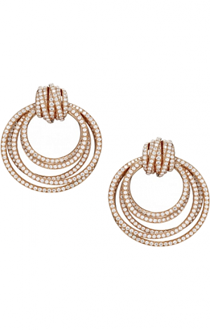 De Grisogono Jewelry Allegra Collection Earrings Rose Gold & Diamond 14072/04
