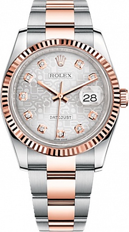 Rolex Datejust 36,39,41 mm 36 mm Steel and Rosse Gold 116231