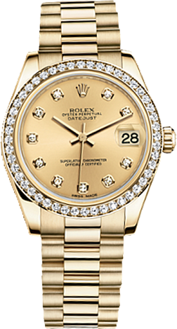 Rolex Datejust 26,29,31,34 mm Lady 31mm Yellow Gold 278288rbr-0005