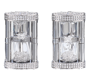 Jacob & Co. Jewelry Men's Cufflinks Stainless Steel Hourglass Cufflinks 90710295