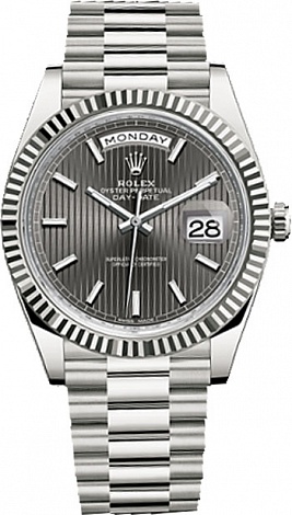 Rolex Day-Date 40mm White Gold 228239-grey