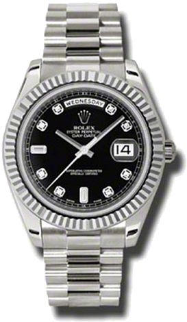 Rolex Архив Rolex 41 mm White gold 218239 black diamond