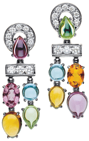 Bvlgari Jewelry ALLEGRA ALLEGRA 2-row pendant earrings OR852648