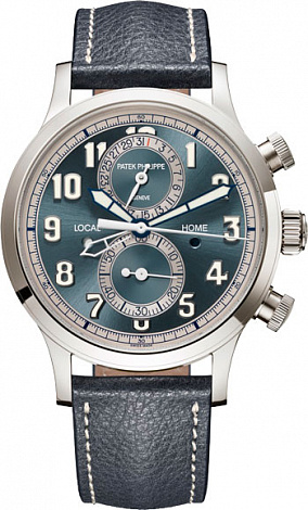 Patek Philippe Complicated Watches Pilot Travel Time Chronograph 5924G-001