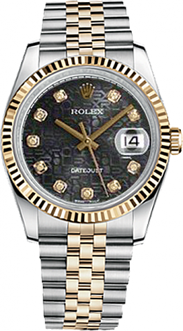 Rolex Datejust 36,39,41 mm 36 mm Steel and Yellow Gold 116233