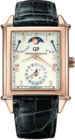 Girard-Perregaux Haute Horlogerie Vintage 1945 King Size Perpetual Calendar Equation of Time 90275-52-111-BA6A
