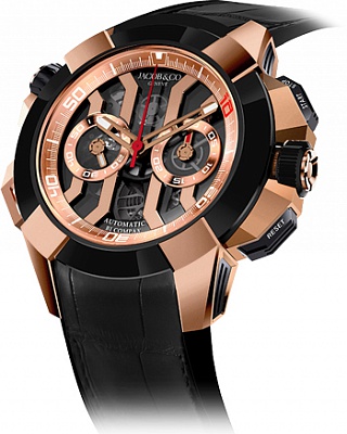 Jacob & Co. Watches Gents Collection Epic X Chrono Luis Figo Limited Edition EC311.42.PD.BF.A