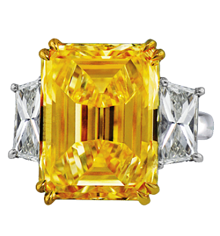 Jacob & Co. Jewelry Rare Diamonds Fancy Intense Yellow Diamond Solitaire Ring  Solitaires Fancy Intense Yellow Diamond Solitaire Ring  Solitaires