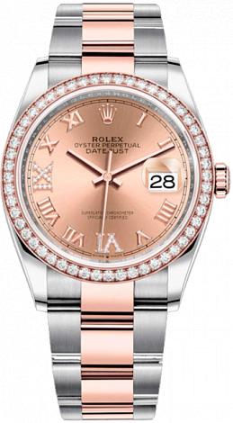 Rolex Datejust 36,39,41 mm 36 mm Steel and Everose Gold 126281rbr-0016
