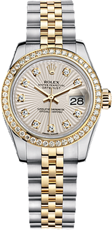 Rolex Datejust 26,29,31,34 mm Lady 26 mm Steel and Yellow gold 179383-0011