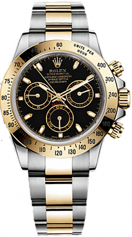 Rolex Архив Rolex Cosmograph 40mm Steel and Yellow Gold 116523 Black