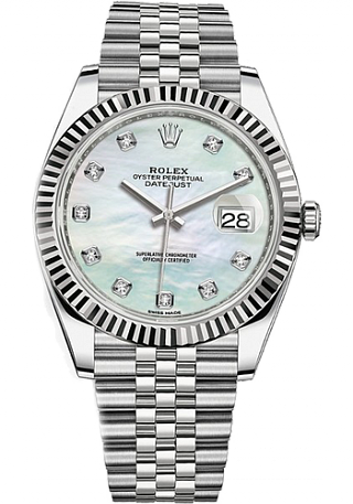 Rolex Datejust 36,39,41 mm 41mm Steel and White Gold 126334-0020