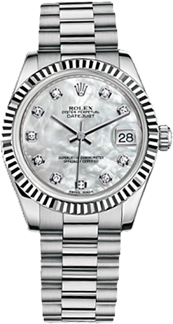 Rolex Datejust 26,29,31,34 mm Lady 31mm White Gold 178279-0015