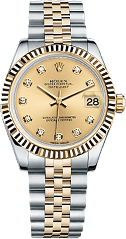 Rolex Datejust 26,29,31,34 mm Lady 31mm Steel and Yellow gold 178273-0002