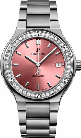 Hublot Архив Hublot Titanium Pink Bracelet 568.NX.891P.NX.1204