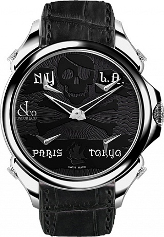 Jacob & Co. Watches Gents Collection PALATIAL FIVE TIME ZONE PIRATE PZ500.10.NS.NP.A Jacob & Co. Watches Gents Collection PALATIAL FIVE TIME ZONE PIRATE PZ500.10.NS.NP.A