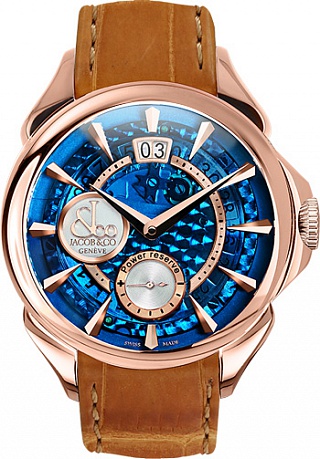 Jacob & Co. Watches Gents Collection PALATIAL CLASSIC BIG DATE MINERAL CRYSTAL DIAL PC400.40.NS.MB.A