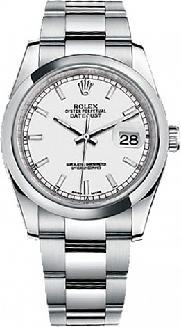 Rolex Архив Rolex 36 mm Steel 116200 White Rolex Архив Rolex 36 mm Steel 116200 White