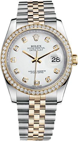 Rolex Datejust 36,39,41 mm 36 mm Steel and Yellow Gold 116243-0021