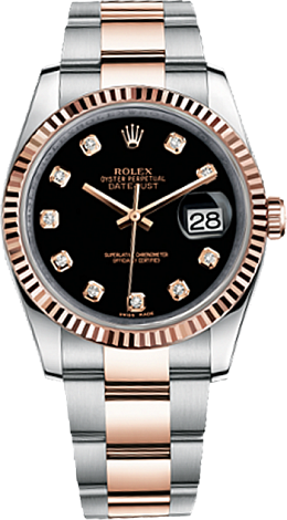 Rolex Datejust 36,39,41 mm 36 mm Steel and Everose Gold 116231-0071