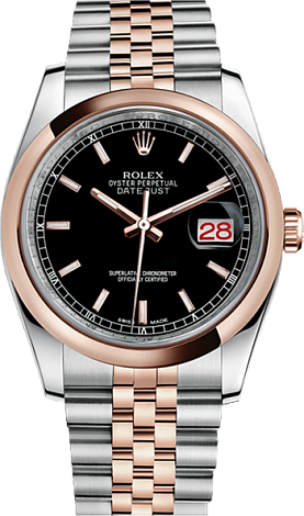 Rolex Datejust 36,39,41 mm 36 mm Steel and Everose Gold 116201-0091