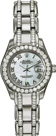 Rolex Datejust Special Edition Lady Pearlmaster 29 mm White Gold 80299 White MOP