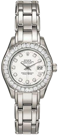Rolex Datejust Special Edition Lady Pearlmaster 29 mm White Gold 80299 White D
