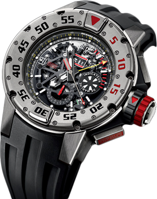 Richard Mille Men's Collection RM 032 Chronograph Diver's RM 032 Titanium Richard Mille Men's Collection RM 032 Chronograph Diver's RM 032 Titanium