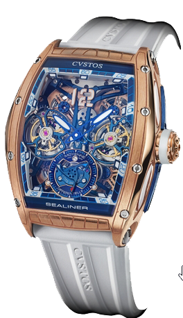 Cvstos Sealiner Double Tourbillon Bicolor 5N Red Gold CVS8550 5 Cvstos Sealiner Double Tourbillon Bicolor 5N Red Gold CVS8550 5