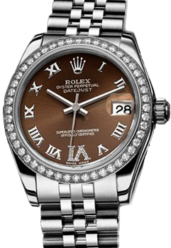 Rolex Datejust 26,29,31,34 mm 31mm Steel and White Gold 178384 Bronze