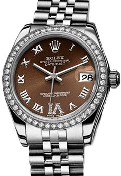 Rolex Архив Rolex 31mm Steel and White Gold 178384 Bronze