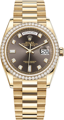 Rolex Day-Date 36mm Yellow Gold 128348rbr-0005